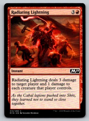 Radiating Lightning Dominaria (M19) Regular # 313/280