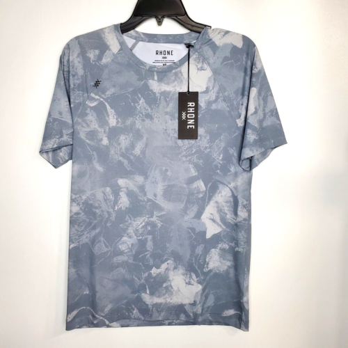 Rhone Shirt Mens SZ S/P Gray Short Sleeve Reign Active Workout UPF 50+ Top