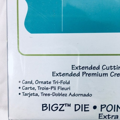 Troquel para tarjetas triple plegable Sizzix 656534 adornado artesanía reserva de desechos papel aficionado G1 - Imagen 4 de 6