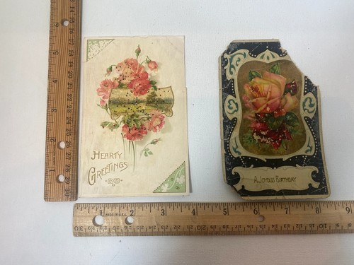 Pair of Early 1910s Vintage Floral Postcards - Picture 9 of 9