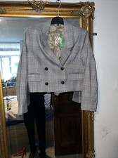 United Colours Of Benetton Cropped Blazer Size 8 Rrp 119