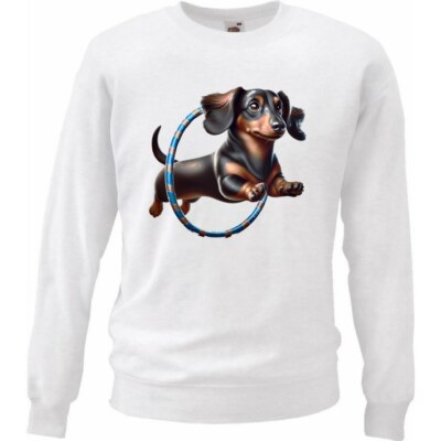 Sweatshirt Sweater Dackel Dachshund Teckel Jagdhund Jagt Dackelwelpe Dack 402895