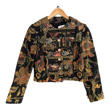 Jenny Edwards Moss Tapestry Jacket Uk Size 8