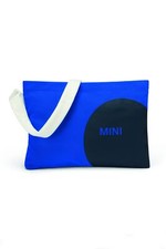 MINI Genuine Musette Shoulder Bag Car Face Detail Blazing Blue Indigo White