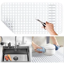 Silicone Sink Mat Large White Mats and Protectors