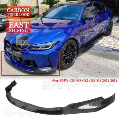 For BMW G80 M3 G82 G83 M4 21-26 MP Style Carbon Fiber Front Bumper Lip Splitter