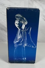 Vintage Toscany Collection Lead Crystal Clear Angel Figurine 6.75”