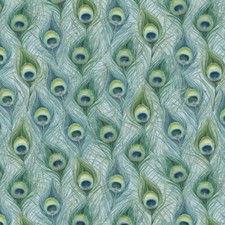 Majestic Birds-Peacock Feathers Fabric 100 Cotton-By the Yard