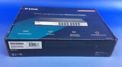 D-Link 16-Port 10/100 Unmanaged Rackmount Switch PN: DSS-16+