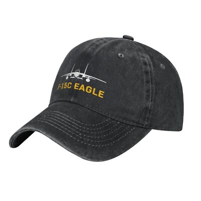Men Women Adjustable F-15C Eagle printed pattern Baseball Cap Trucker Hat