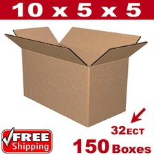 150- 10x5x5 Cardboard Boxes Mailing Packing Shipping Box 32ECT Corrugated Carton