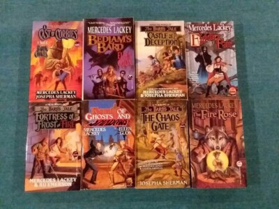 Lot of 8 books by Mercedes Lackey paperbacks Bedlam's Bard The Fire Rose
