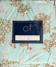 C&F Enterprises ~ Sea Reef ~ King Size ~ 78" x 80" ~ Bed Skirt ~ 18" Drop