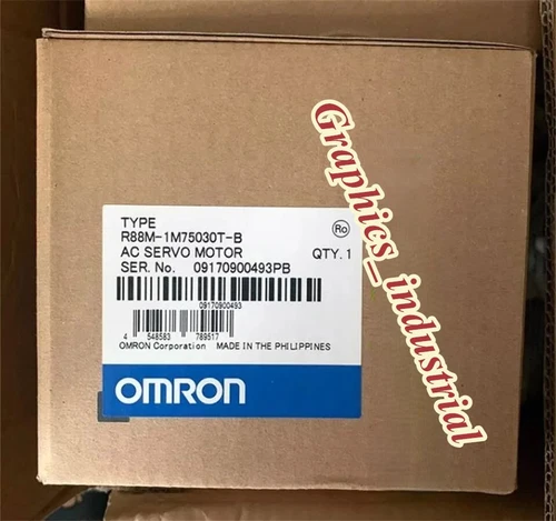  New In Box Original Omron R88M-1M75030T-B AC servo motor  Fast shipping