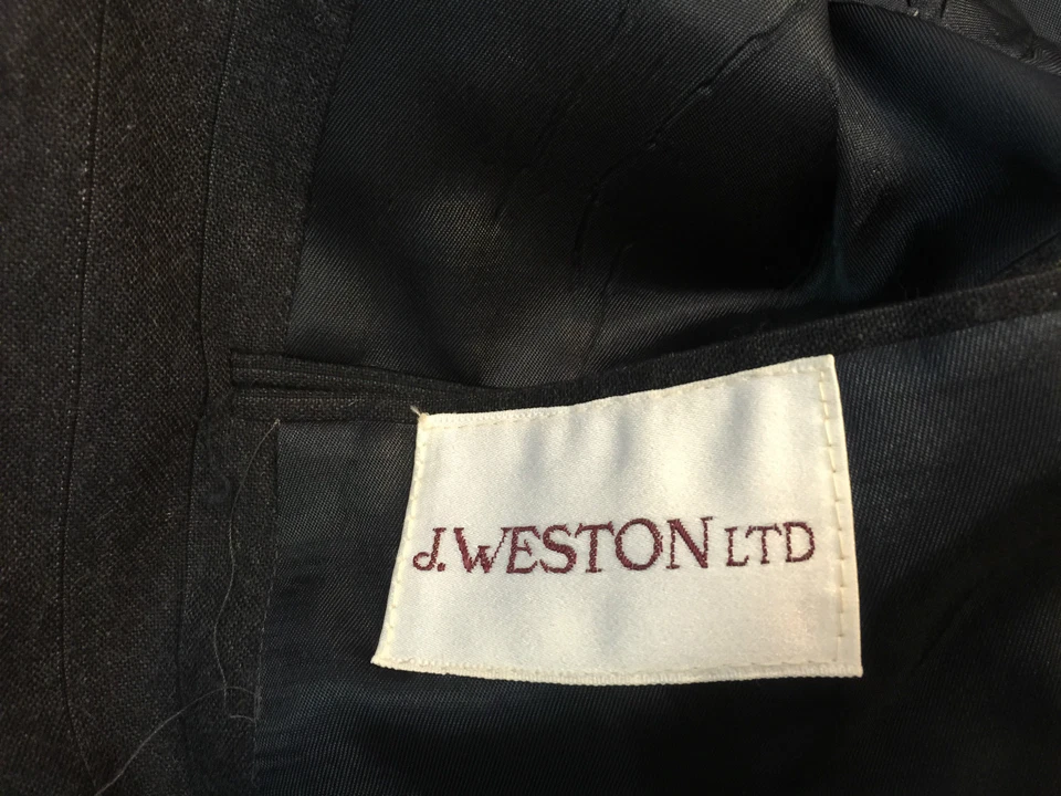 J. Weston LTD Habersham Wool Gray Striped Sport Coat Jacket Blazer 41R - Image 4 of 4