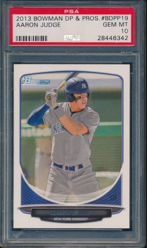 PSA 10 AARON JUDGE 2013 BOWMAN DRAFT PICKS NY Yankees Rookie RC Gem Mint