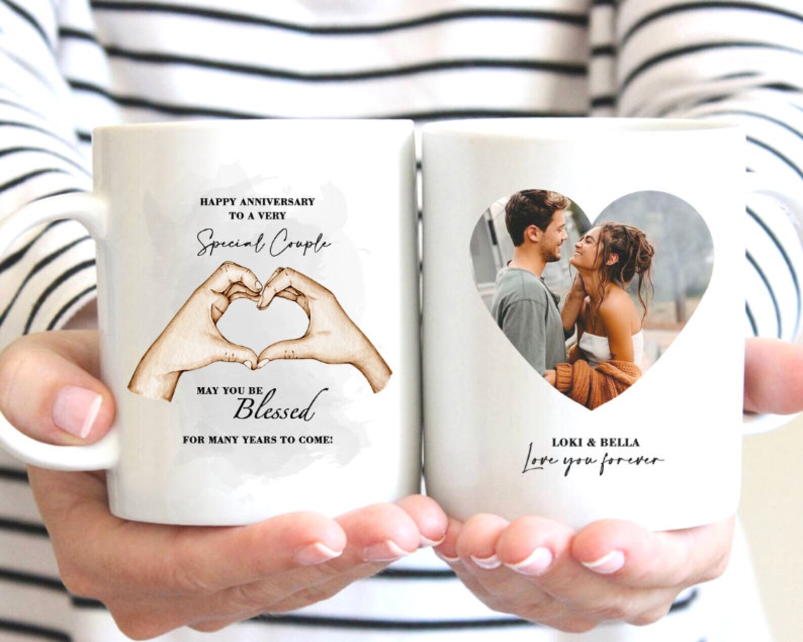 Happy Anniversary Mug Personalized Couple Mug Gift For Couple Custom Photo Mug