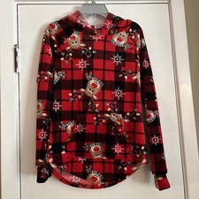 NO BOUNDARIES NOBO XS Super Soft Reindeer Christmas Hoodie, No String.