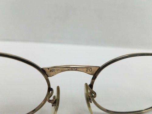Vintage VISTA OPTICAL Wires Eye Glasses Frames Eyeglass 12K Gold Fill 48/20 - Picture 6 of 12