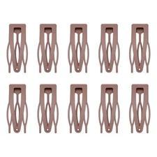 10 Pcs Double Grip Hair Clips, Metal Snap Hair Clips Hair Barrettes for Women
