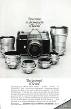 1963 Kodak Camera Retina III Vintage Print Ad Photography Ephemera