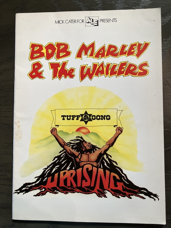 BOB MARLEY & THE WAILER- 1980- UPRISING TOUR PROGRAM BOOK- LAST TOUR