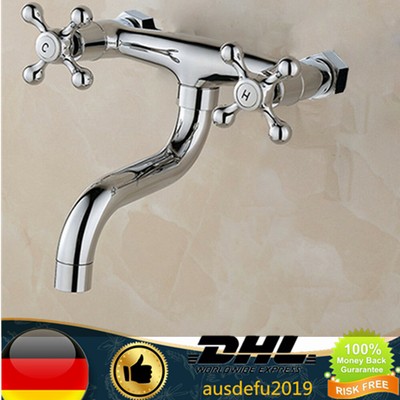 Design Wand Mischbatterie Bad Armatur Wandmontage Wasserhahn