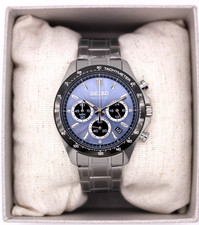 SEIKO Spirit SBTR027 Cronógrafo Cuarzo Reloj Hombre Acero Inoxidable Auténtico