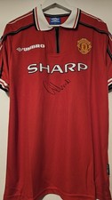 1999 Manchester United Shirt Hand Signed By Gary Neville