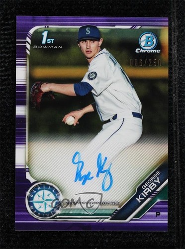 George Kirby #CDA-GK 2019 Bowman Draft Chrome Picks Autograph card