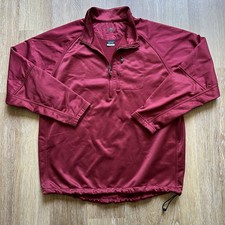 Nike Golf Sweatshirt Men  s Large L Maroon Therma Fit 1/4 Zip Pullover Nike