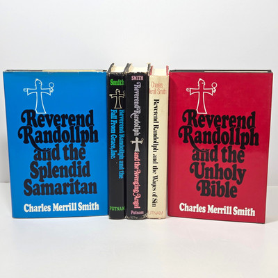 Vtg Reverend Randollph C M Smith First Edition 1st Print Lot of 5 HCDJ 70s 80s
