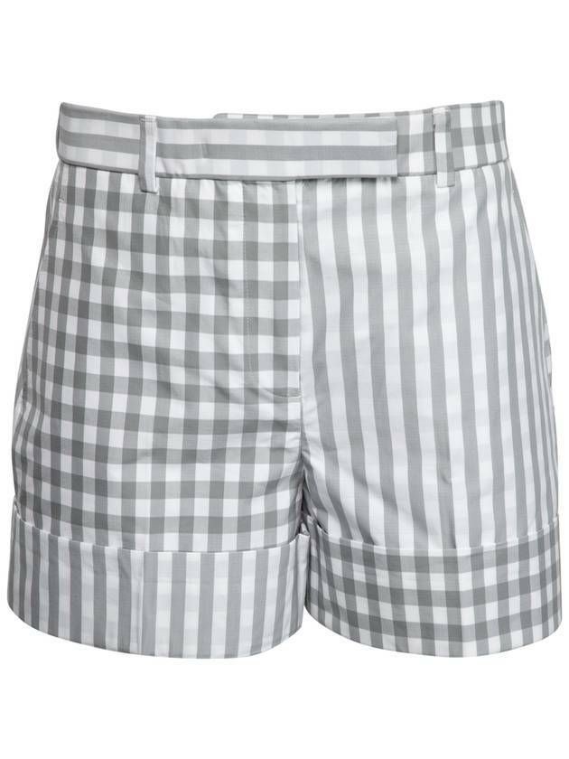 Thom Browne Gingham Check Double Face Poplin Shorts 133044778 image 4
