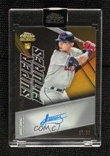 2021 Chrome Black Super Futures Gold Refractor 7/50 Andres Gimenez Auto 07gz