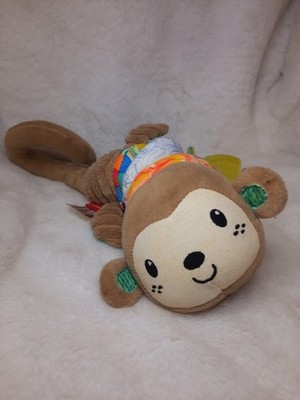 Cute Baby Monkey Plush Toy Soft Stuffed Animal with Teether activity toy