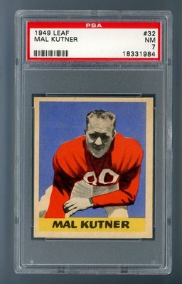 1949 Leaf #32 Mal Kutner PSA 7 NM #18331984