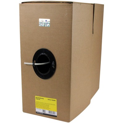 Startech 1000 Ft Roll Of Gray Plenum Cmp Cat 6 Solid Utp Bulk Cable - Category 6