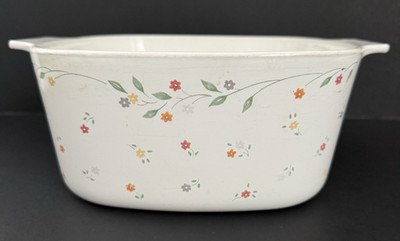 Vintage Corning Ware English Meadow 3 Liters Casserole Dish A-3-B No Lid
