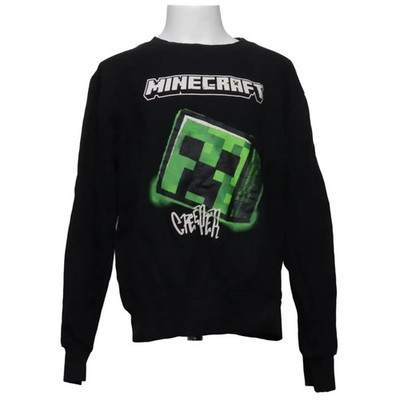 Minecraft, Sweatshirt, Größe: 134/140, model: creeper, Schwarz/Grün #bgL
