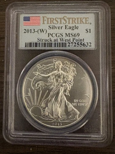 2013-W West Point 1 oz Silver Eagle First Strike PCGS MS69
