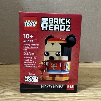 LEGO BRICKHEADZ 40673 Spring Festival Mickey Mouse Retired Set New In Sealed Box