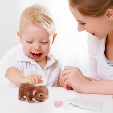 Small Reborn Dog Toy Pretend Toys Lifelike Silicone Dog Doll Valentines Day