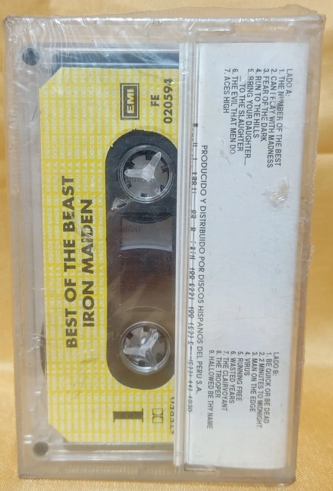 IRON MAIDEN BEST OF THE BEAST 1996 PERU MACHU PICCHU RARE STICKER NEW SEALED WOW - Image 4 of 4