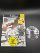 Nintendo GameCube Lot – NFL Street Disc + Knockout Kings 2003 Case – Tested