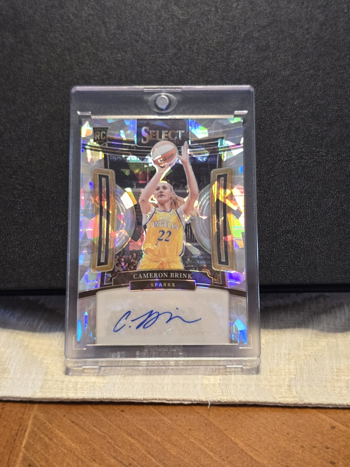 2024 Select Cameron Brink Cracked Ice Rookie Auto Los Angeles RC SG-CB