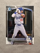 Eduardo Quintero 2025 Bowman Draft #BDC-111 Los Angeles Dodgers Chrome
