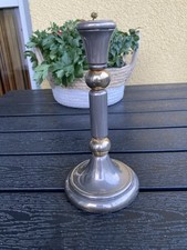 Klasyczny mosiężny świecznik z okrągłymi elementami dekoracyjnymi, 0,517 kg, 18 cm