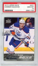Connor McDavid 2015-16 Upper Deck Series 1 Young Guns Rookie Card #201 PSA 10