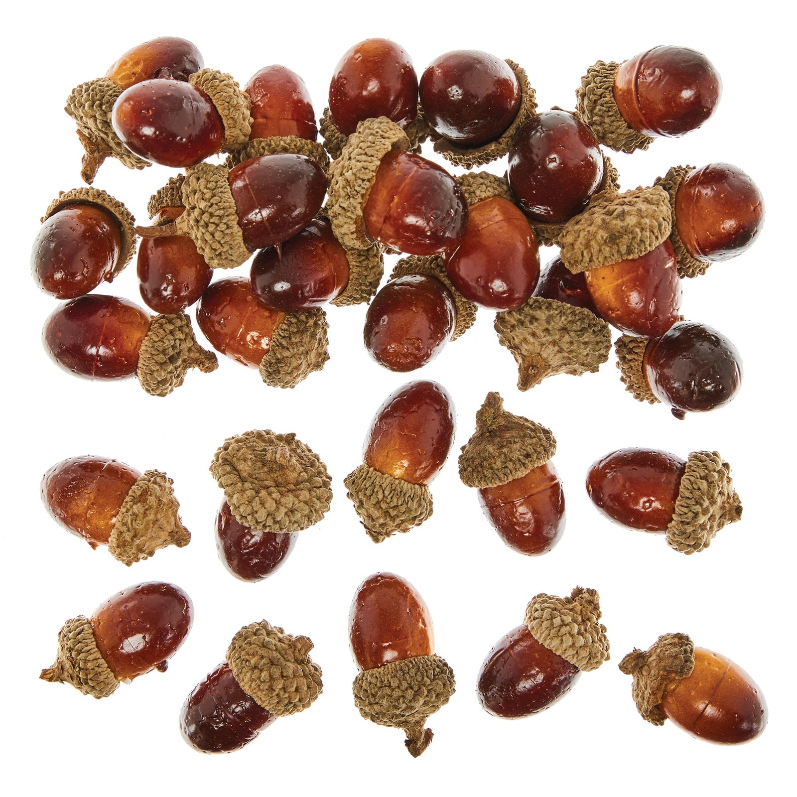 Baker Ross FN307 Artificial Acorns For Crafts - Pack of 30, Autumn Craft
