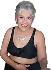 Mastectomy Bra The Rose Contour T-Back Size 42A Black